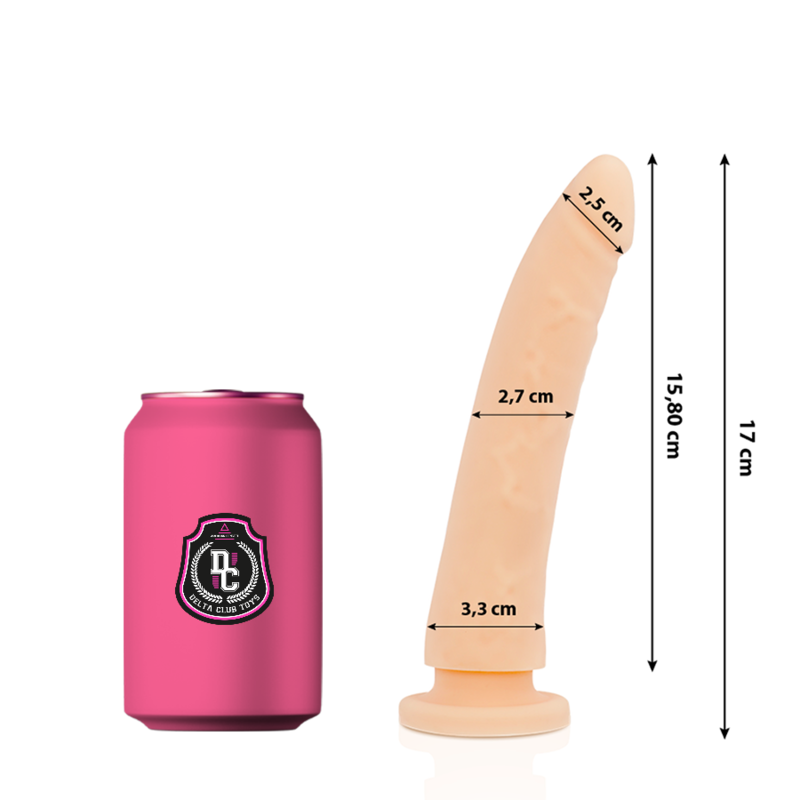 Delta - Club Toys Dildo Natural Medical Silicone 17 CM -O- 3
