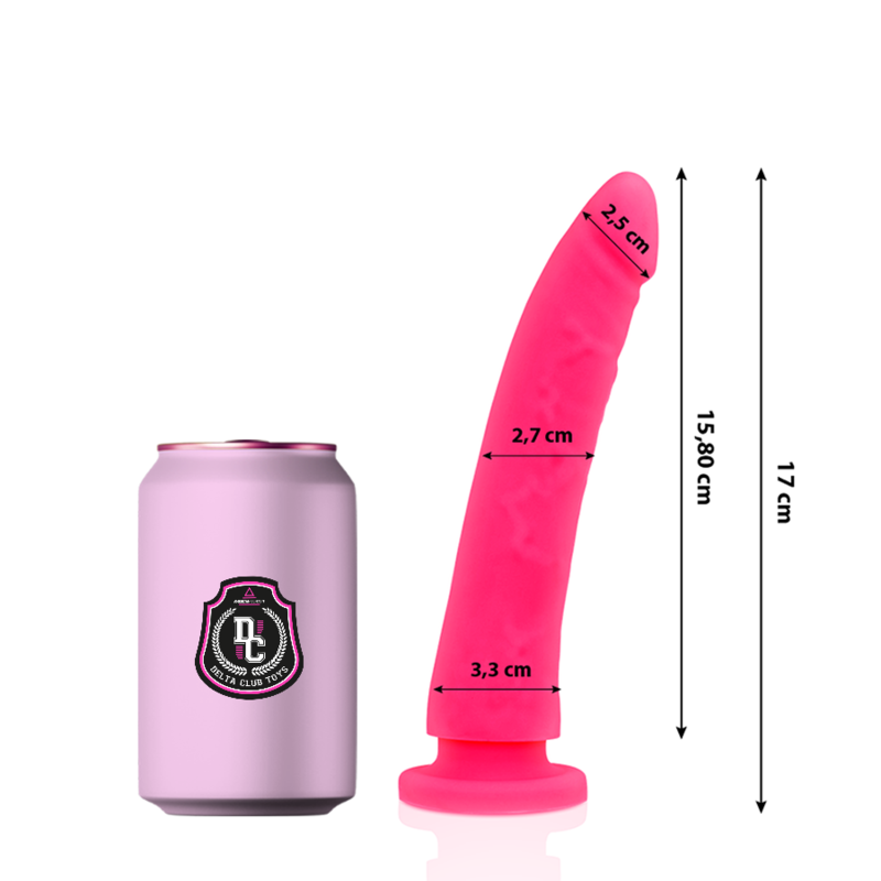 Delta - Club Toys Pink Dildo Medical Silicone 17 CM -O- 3 CM
