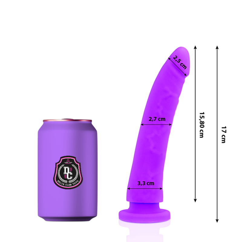 Delta - Club Toys Lilac Dildo Medical Silicone 17 CM -O- 3 CM
