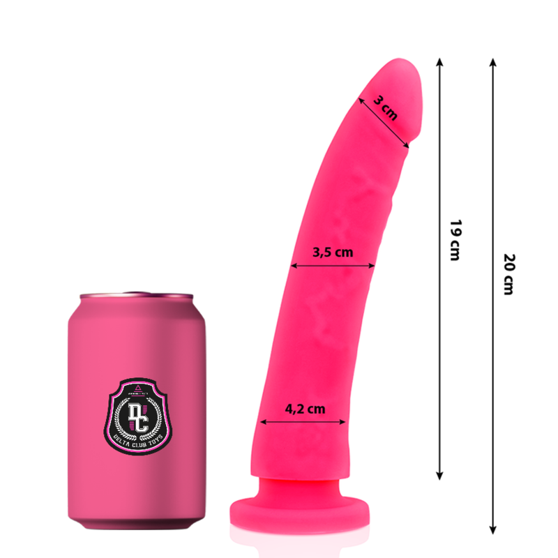 Delta - Club Toys Pink Dildo Medical Silicone 20 CM -O- 4 CM