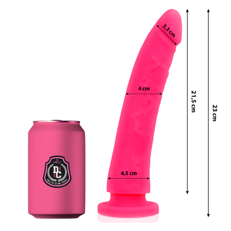 Delta - Club Toys Pink Dildo Medical Silicone 23 CM -O- 4.5 CM
