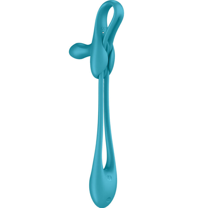 Satisfyer Plug - &amp; Play 1 Flexible Multivibrator — Blue silicone
