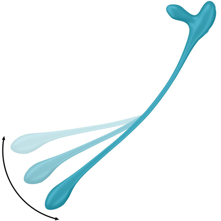 Satisfyer Plug - &amp; Play 1 Flexible Multivibrator — Blue silicone