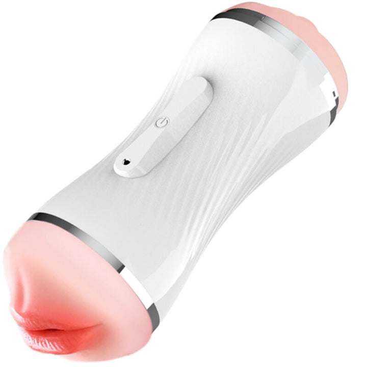 ARMONY - DOUBLE VAGINA &amp; MOUTH VIBRATOR MASTURBATOR WHITE