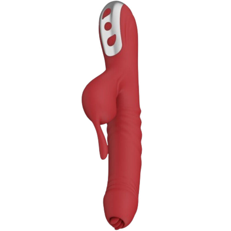 ARMONY - SUCK VIBRATOR &amp; SUCKER WITH STIMULATING TONGUE BURGUNDY