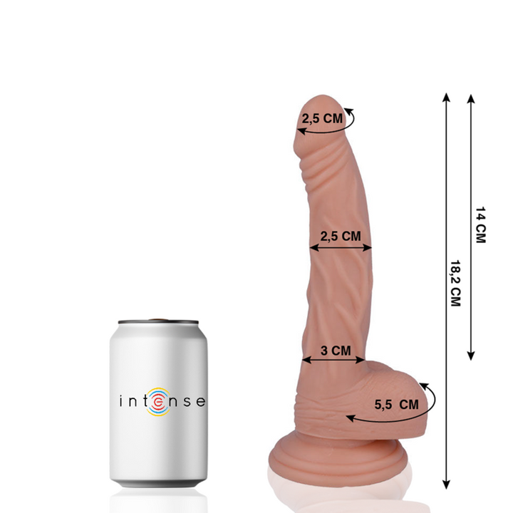 Mr Intense 12 Realistic Cock 18.2 CM -O- 2.5 CM — Skin