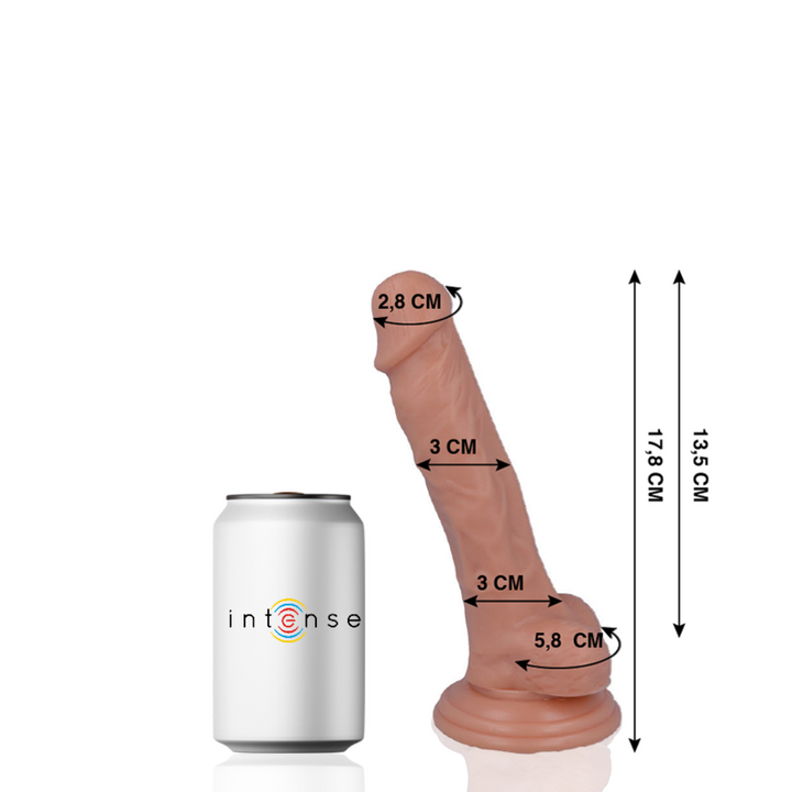 Mr Intense 9 Realistic Cock 17.8 CM -O- 3 CM — Skin