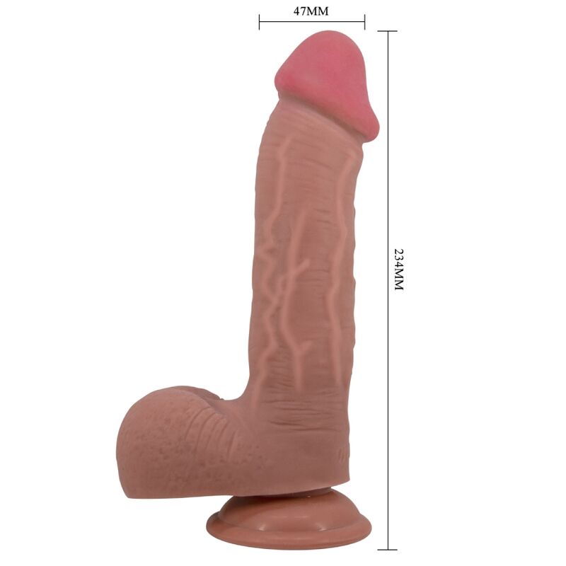 Pretty Love Sliding Skin Series Realistic Dildo — Skin