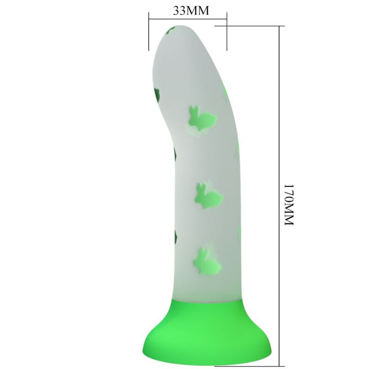 Pretty Love Magical Nightfall Dildo — Luminous Green/Silicone