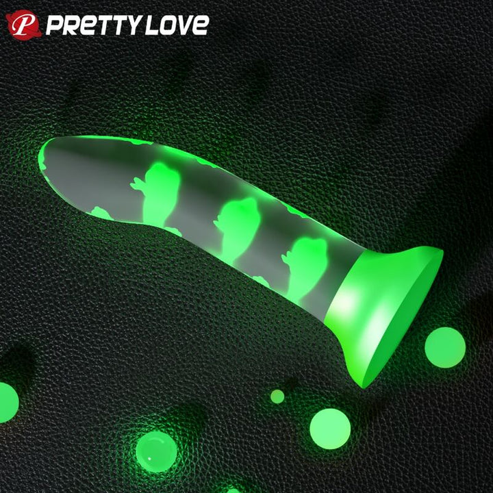 Pretty Love Magical Nightfall Dildo — Luminous Green/Silicone