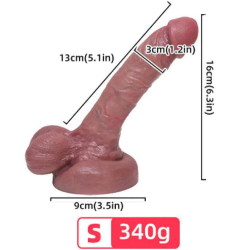 Armony Realistic Liquid Silicone Dildo 13 CM — Skin Silicone