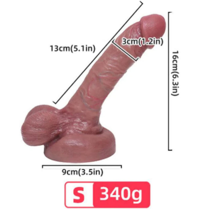 Armony Realistic Liquid Silicone Dildo 13 CM — Skin Silicone