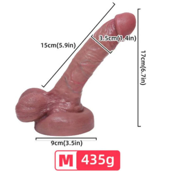 Armony Realistic Liquid Silicone Dildo 15 CM — Skin Silicone