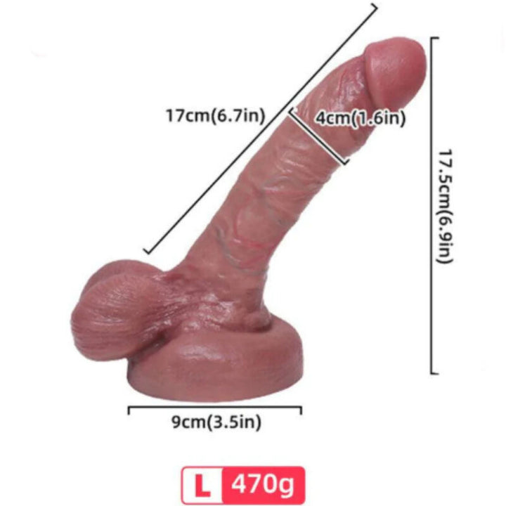 Armony Realistic Liquid Silicone Dildo 17 CM — Skin Silicone