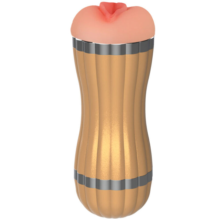 ARMONY - BEVIS DOUBLE MASTURBATOR VAGINA &amp; MOUTH WITHOUT VIBRATION GOLD