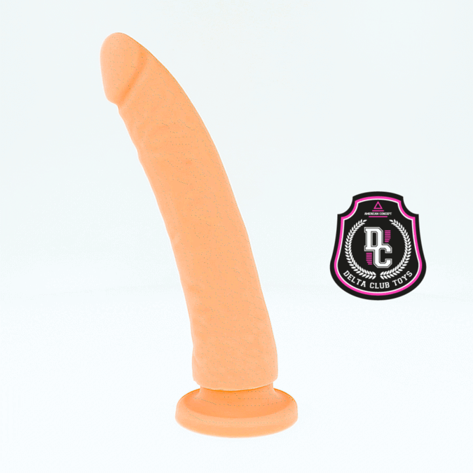Delta Club Toys Natural Dildo Medical Silicone 23 CM — Skin Silicone