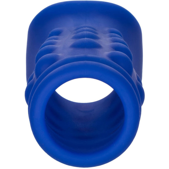 Calexotics - Admiral Beaded Penis Cover Liquid Silicone Blue