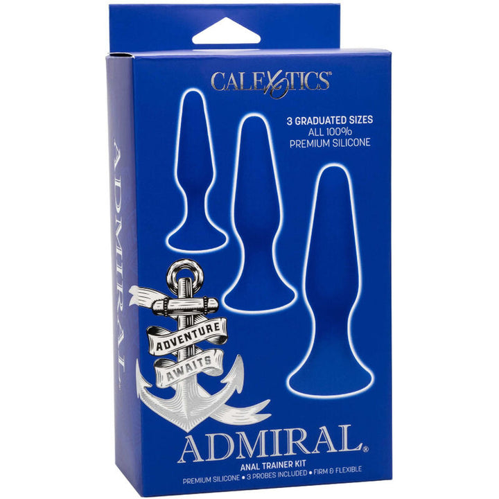 Admiral Kit 3 Anal Plug Blue — Blue