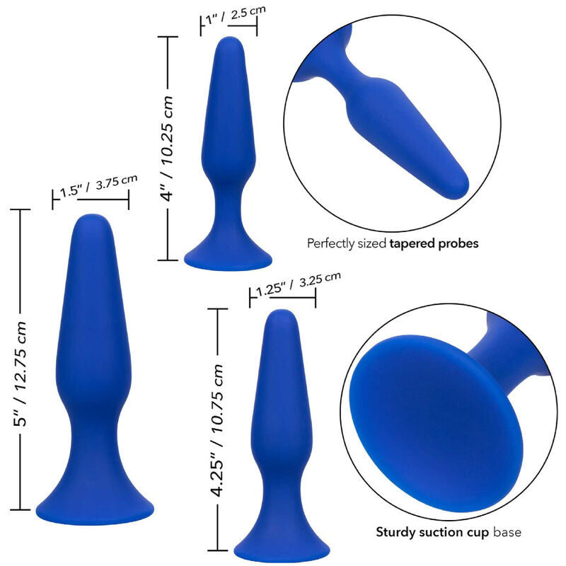 Admiral Kit 3 Anal Plug Blue — Blue