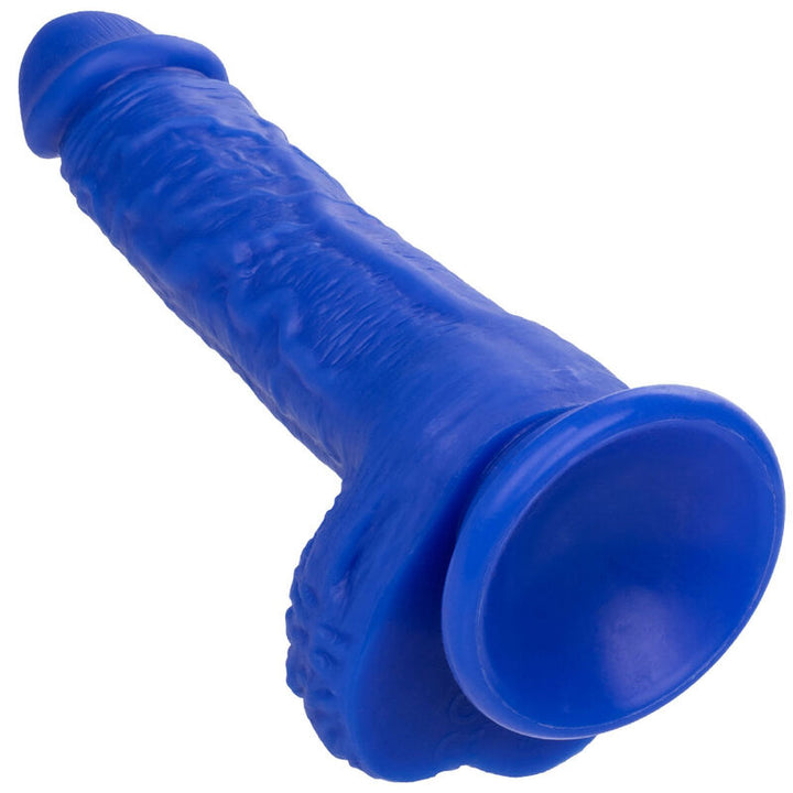 Calexotics Admiral Sailor Realistic Dildo Vibrator Blue — Blue, Silicone