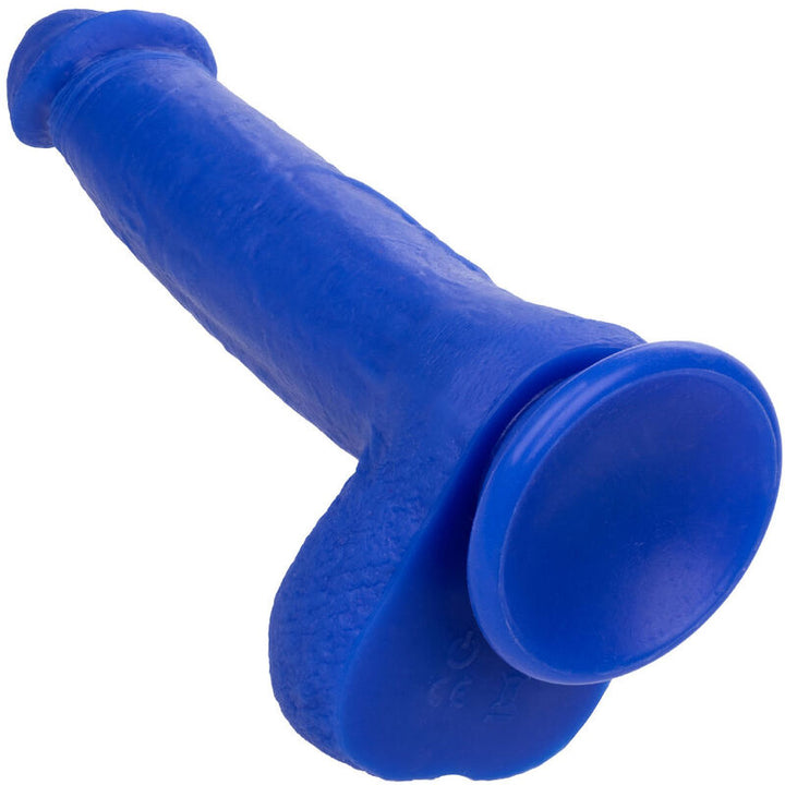 Calexotics Admiral Captain Realistic Dildo Vibrator Blue — Blue, Silicone