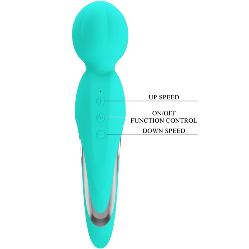 Pretty Love Walter - Vibrator Wand Aqua Green