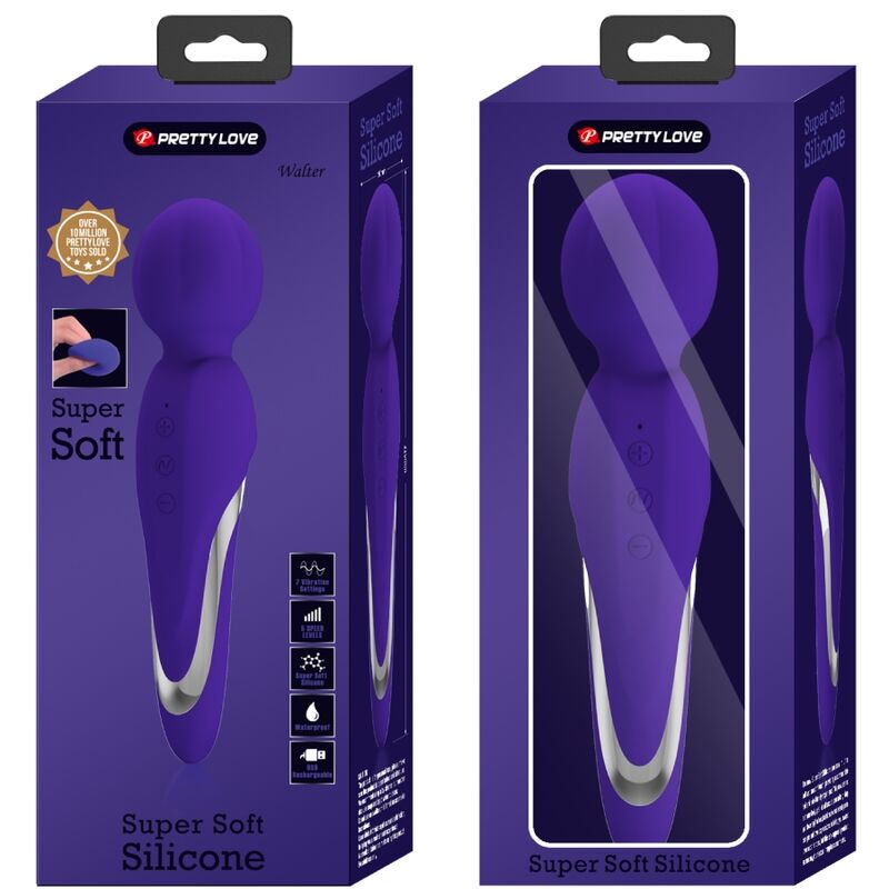 Pretty Love Walter - Vibrator Wand Purple