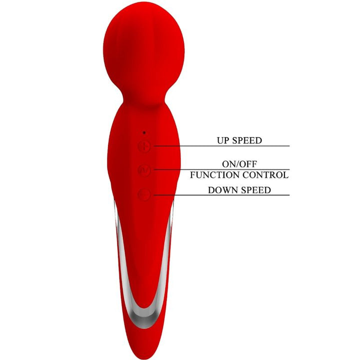 Pretty Love Walter - Vibrator Wand Red