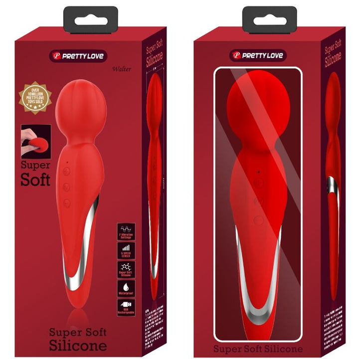 Pretty Love Walter - Vibrator Wand Red
