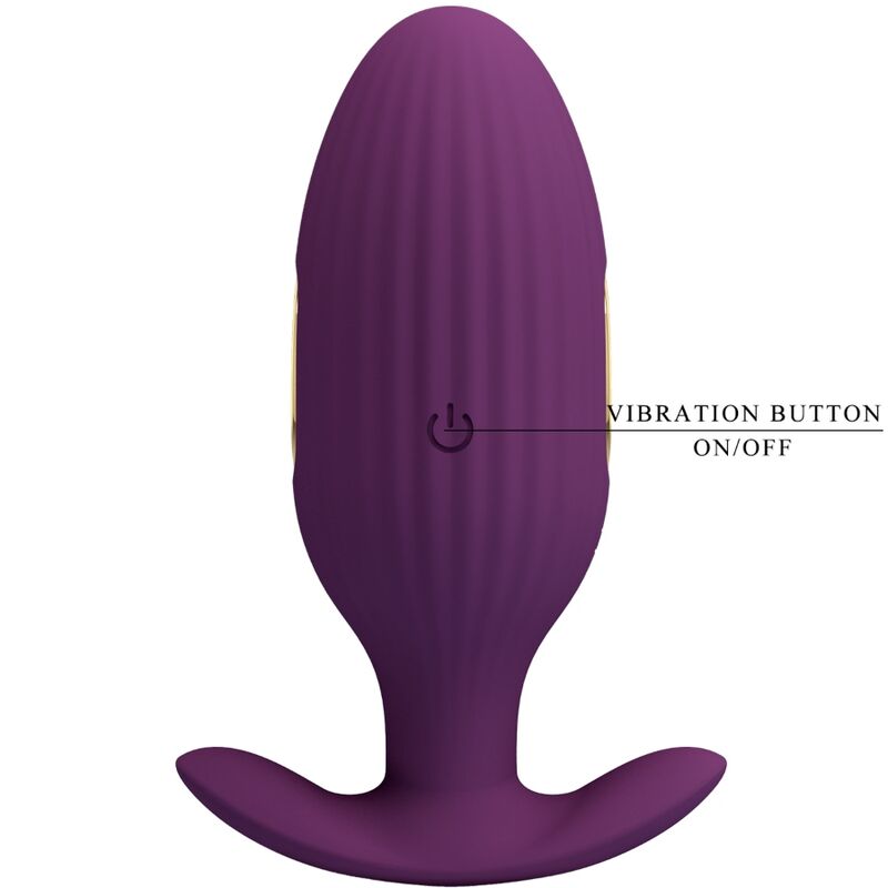 Pretty Love Jefferson App Controlled Anal Plug Purple — Purple
