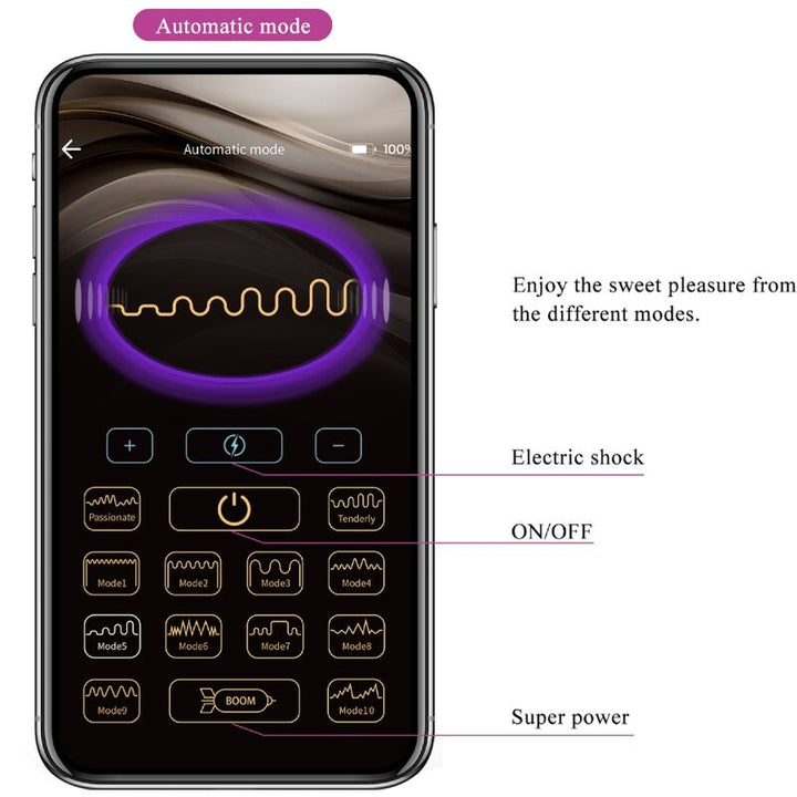 Pretty Love Jefferson App Controlled Anal Plug Purple — Purple