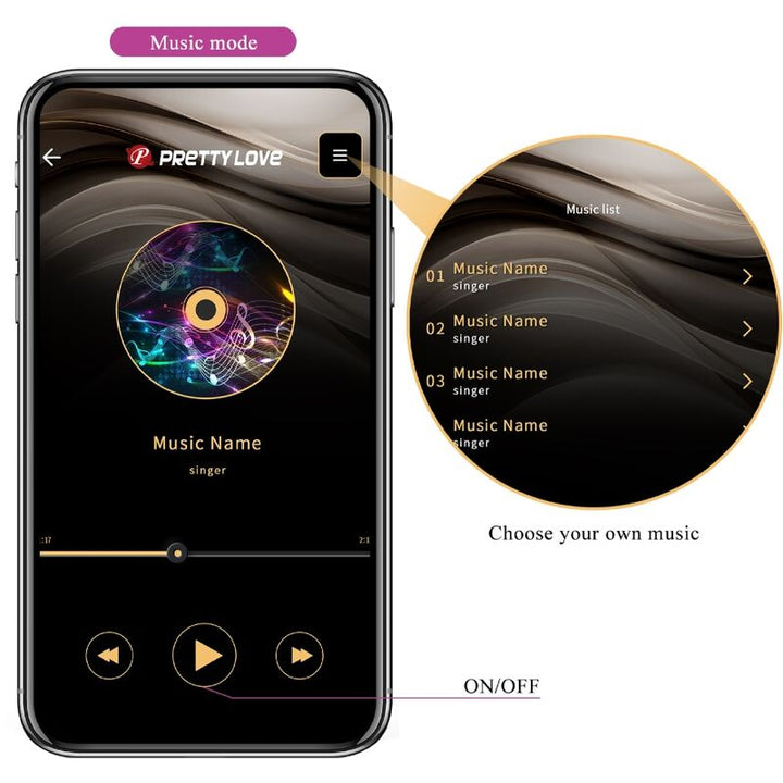 Pretty Love Jefferson App Controlled Anal Plug Purple — Purple