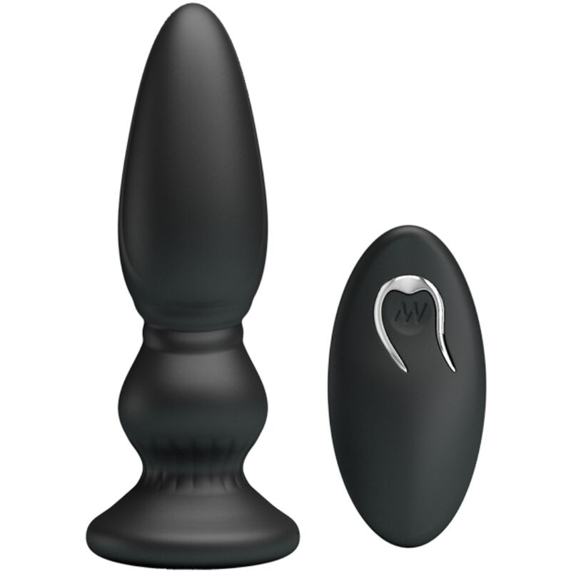 Mr Play powerful vibrator remote control anal plug black