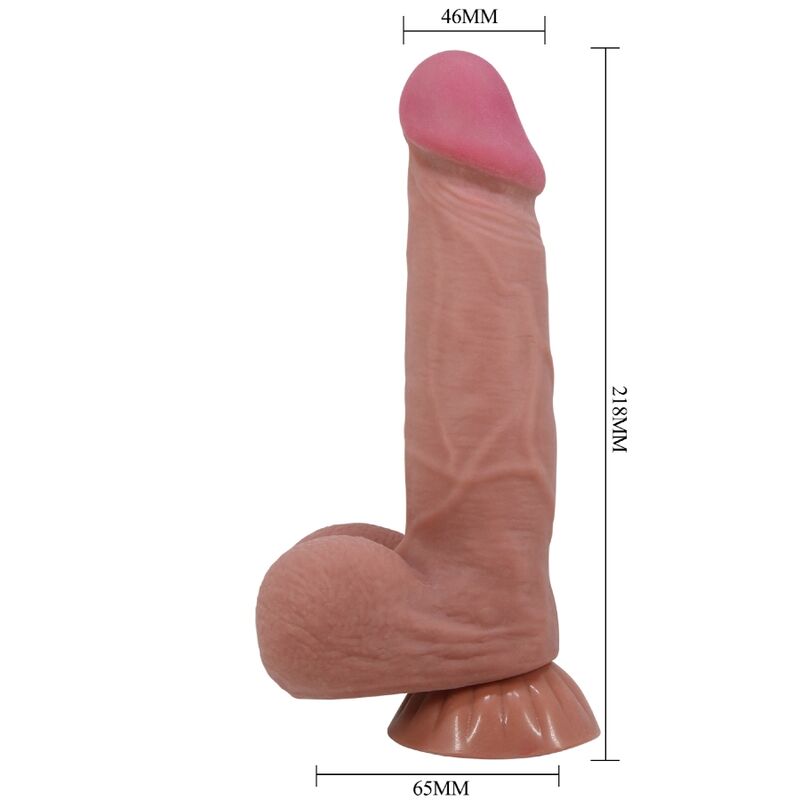 Pretty Love Sliding Skin Series Realistic Dildo — Skin