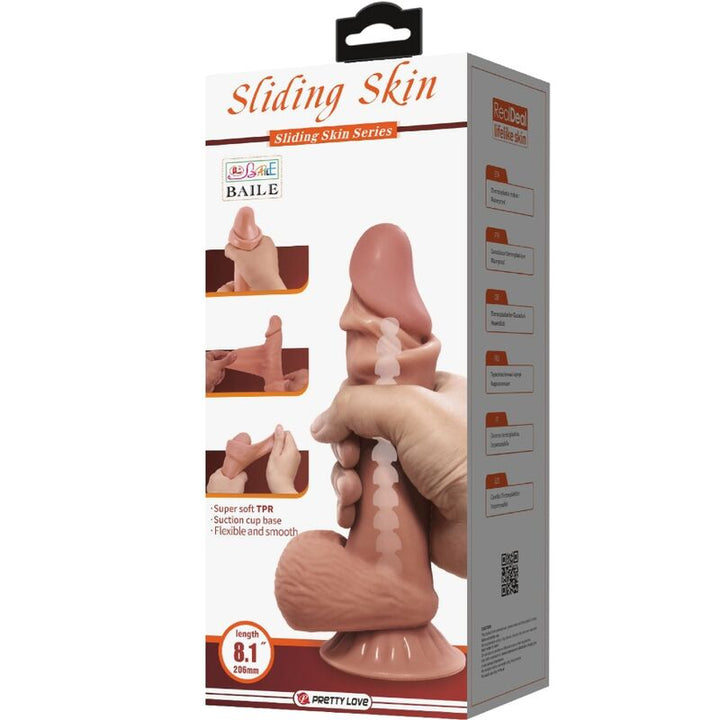 Pretty Love Sliding Skin Series Realistic Dildo — Skin
