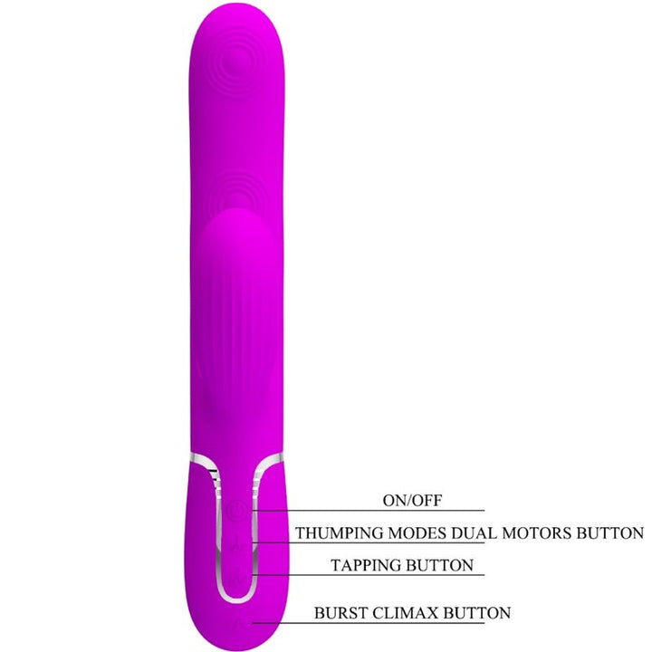 PRETTY LOVE - PERLITA MULTIFUNCTION 3 IN 1 G-SPOT VIBRATOR VIOLET