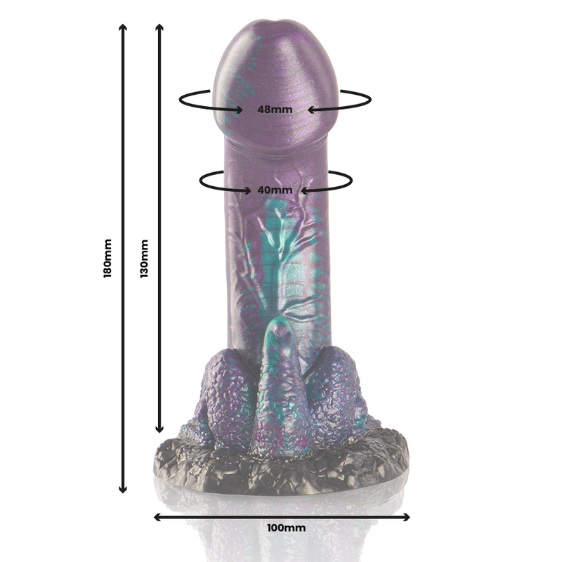 Epic - Basilisk Dildo Double Scaly Pleasure Small Size — Green