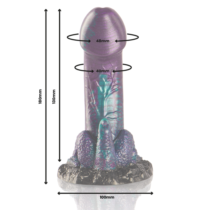 Epic - Basilisk Dildo Double Scaly Pleasure Small Size — Green