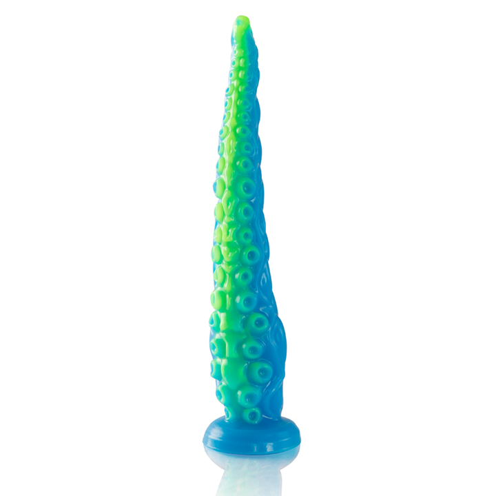 Epic - Scylla Fluorescent Thin Tentacle Dildo Large Size — Green