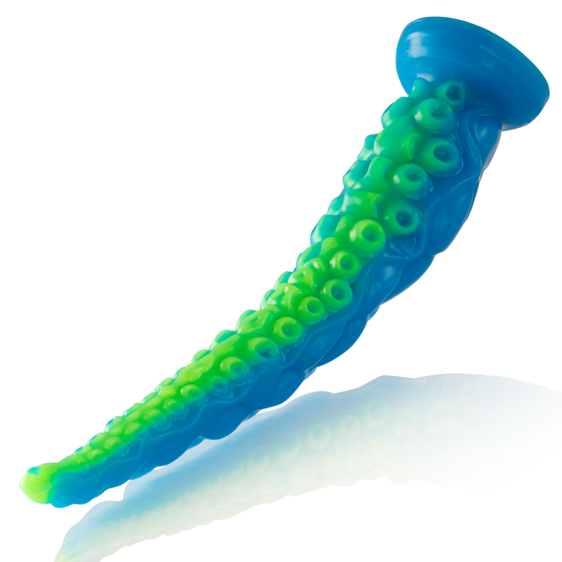 Epic - Scylla Fluorescent Thin Tentacle Dildo Large Size — Green