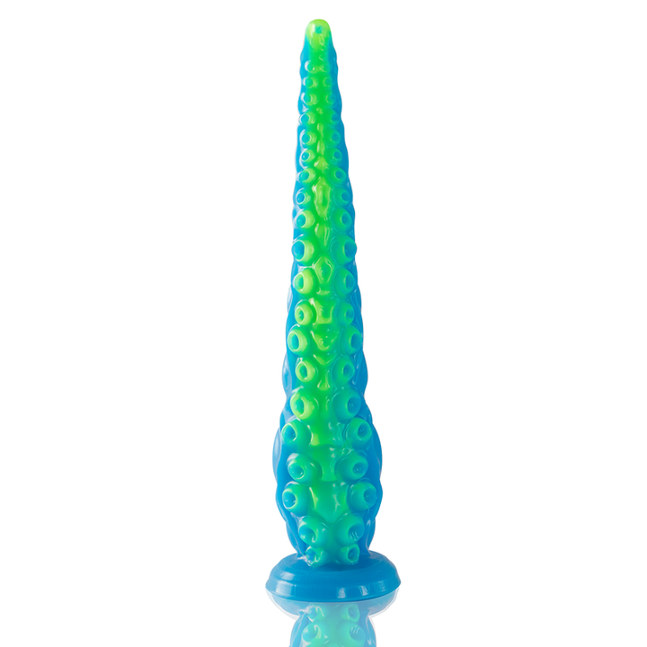 Epic - Scylla Fluorescent Thin Tentacle Dildo Large Size — Green