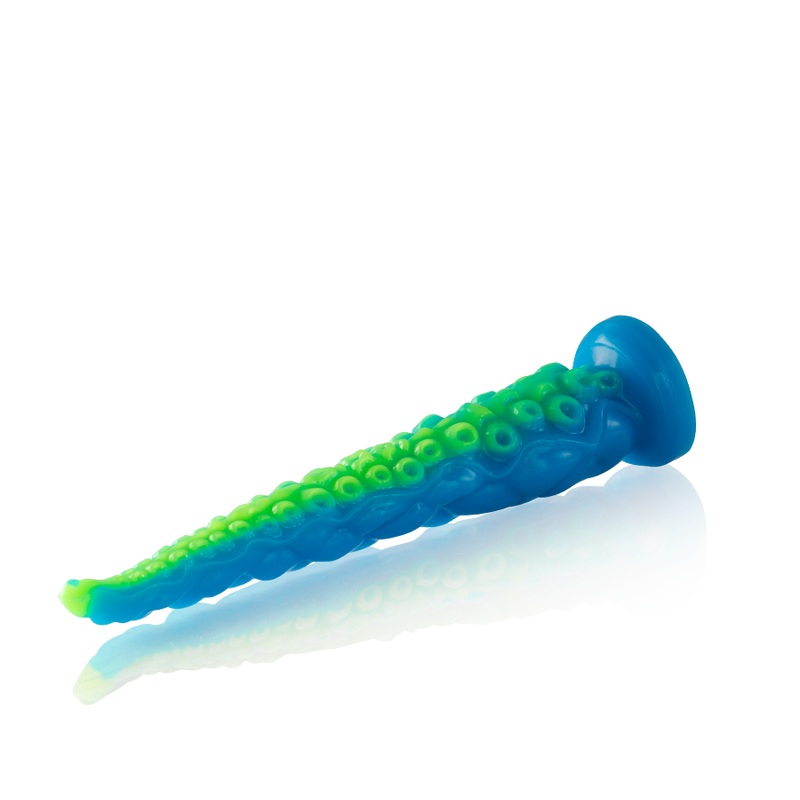 Epic - Scylla Fluorescent Thin Tentacle Dildo Small Size — Green