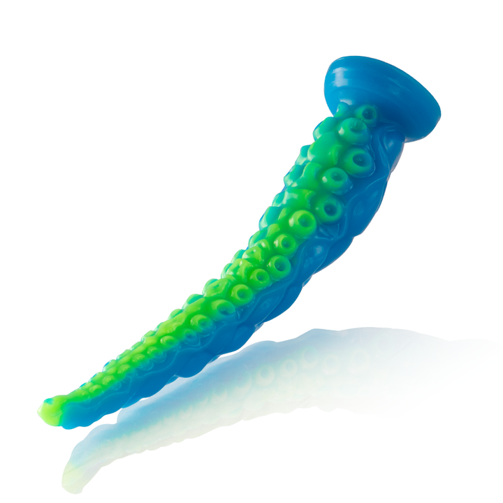 Epic - Scylla Fluorescent Thin Tentacle Dildo Small Size — Green
