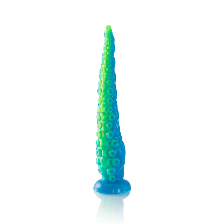 Epic - Scylla Fluorescent Thin Tentacle Dildo Small Size — Green