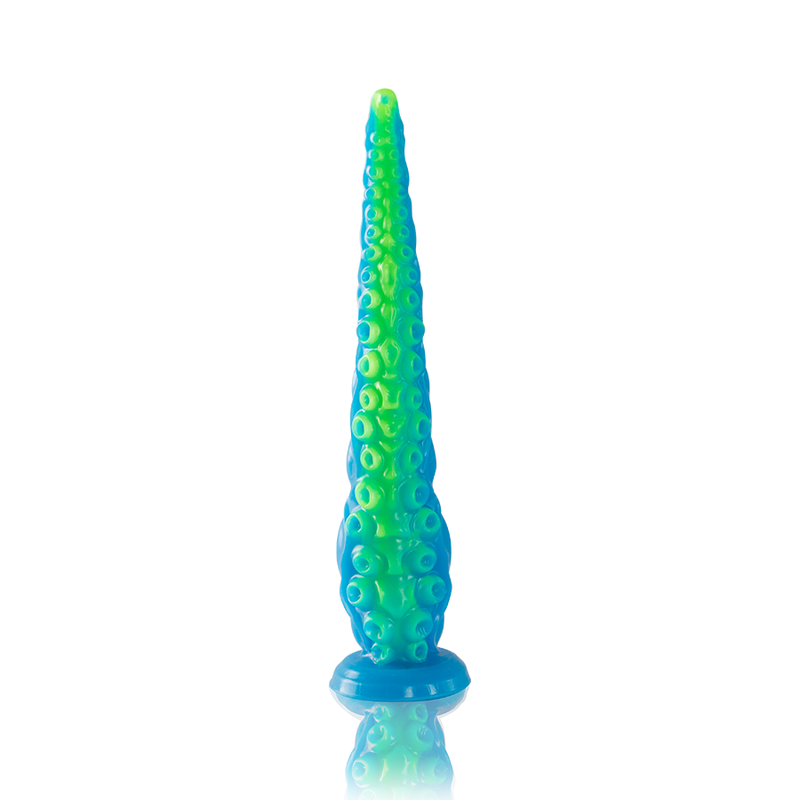 Epic - Scylla Fluorescent Thin Tentacle Dildo Small Size — Green