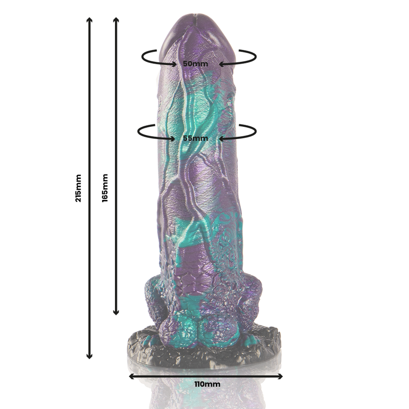 Epic - Basilisk Dildo Double Scaly Pleasure Big Size — Purple