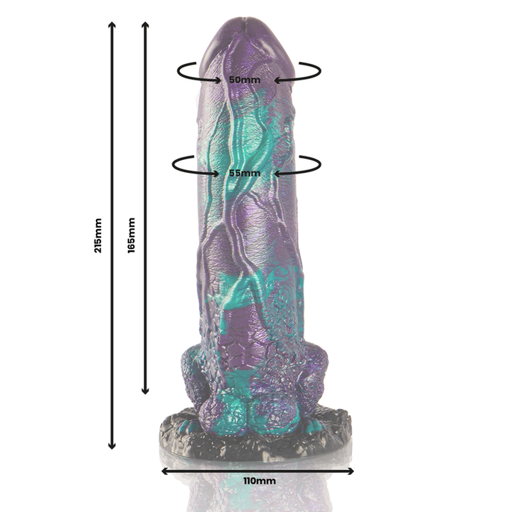 Epic - Basilisk Dildo Double Scaly Pleasure Big Size — Purple
