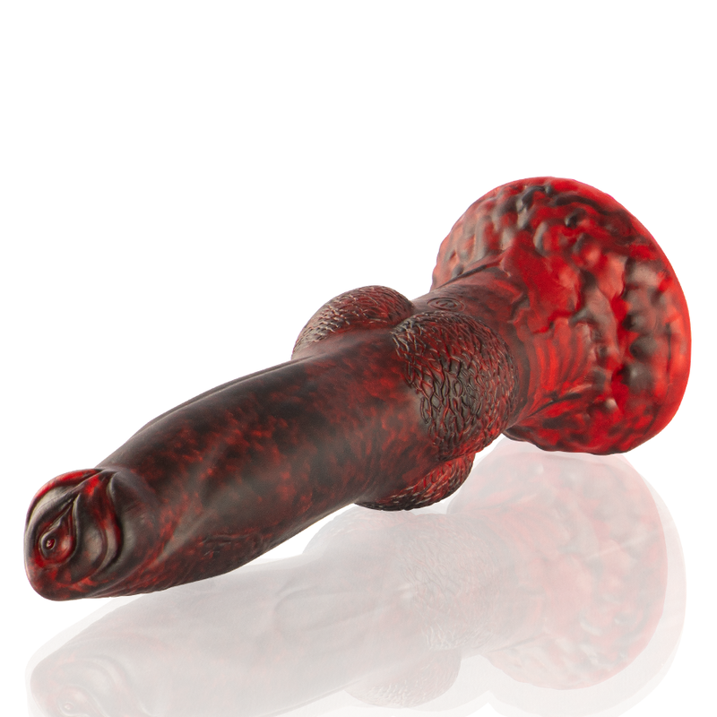 Epic - Prometheus Dildo Titan In Flames Rechargeable Remote — Red