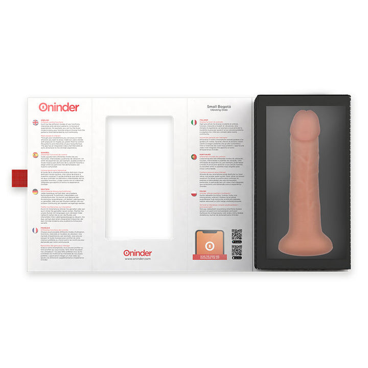 Oninder Small Bogotá Vibrator Dildo 9 Speeds Natural 17.5 CM — Skin