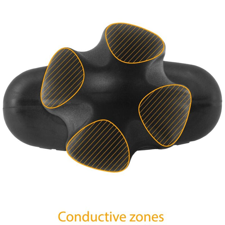 Electrastim Tartarus Anal Plug Quadripolar Silicone Black — Black